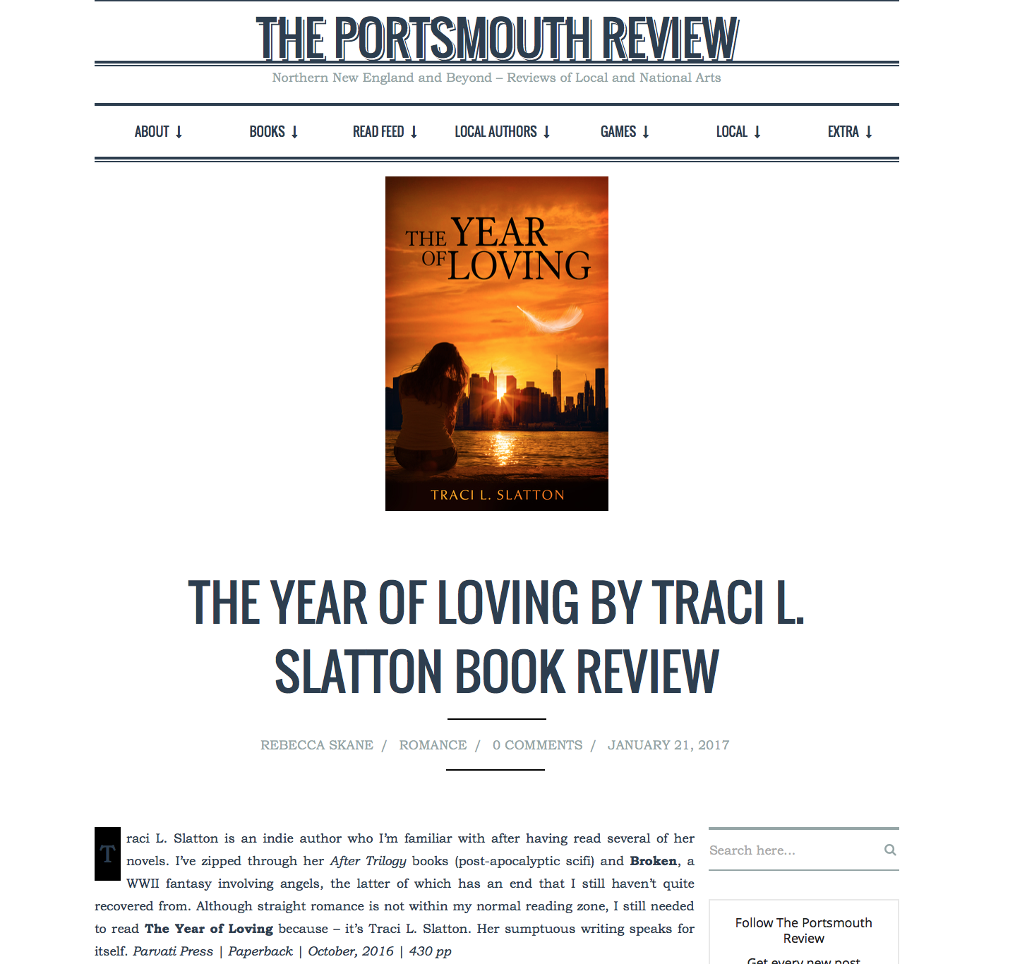 The Portsmouth Review on The Year of Loving