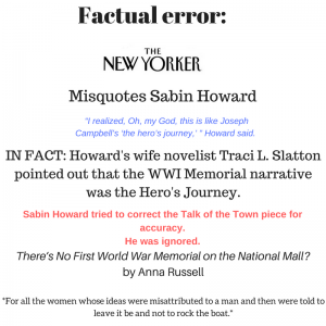 New Yorker Factual Error